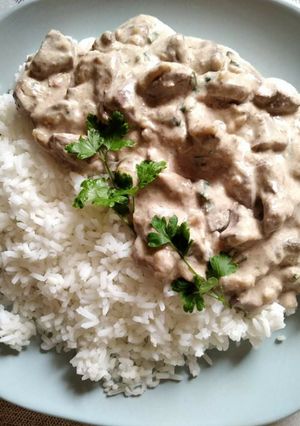 Tejszínes pulykamáj recept fotója