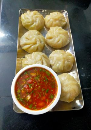 A picture of Veg. Momos.