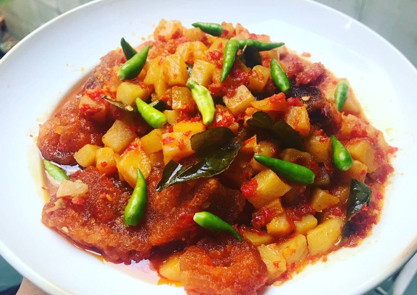 Sambal Goreng Kentang Krecek (Fiber Creme)