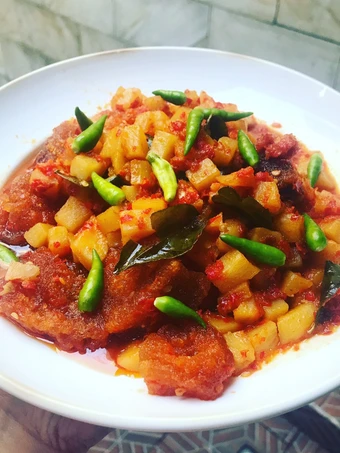 Langkah Mudah untuk Membikin Resep Sambal Goreng Kentang Krecek (Fiber Creme) yang  Bikin Ketagihan Anti Ribet, Lezat Sekali
