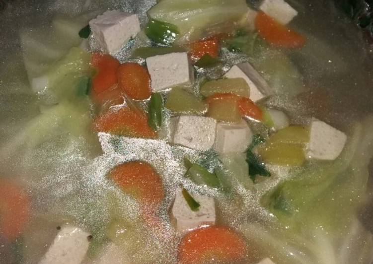 Langkah Mudah untuk Menyiapkan Sup tahu putih, Sempurna