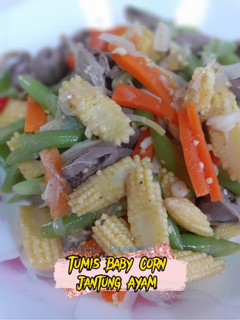 Foto resep 117. Tumis Baby Corn (putren) Jantung Ayam