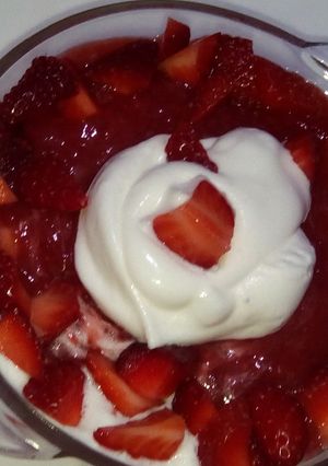 صورة لوصفة فلان بالفراولة ولا اروع 🍓🍓