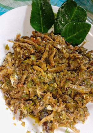Foto resep Ikan teri sambel ijo