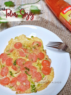 Foto resep Telur Dadar Sosis