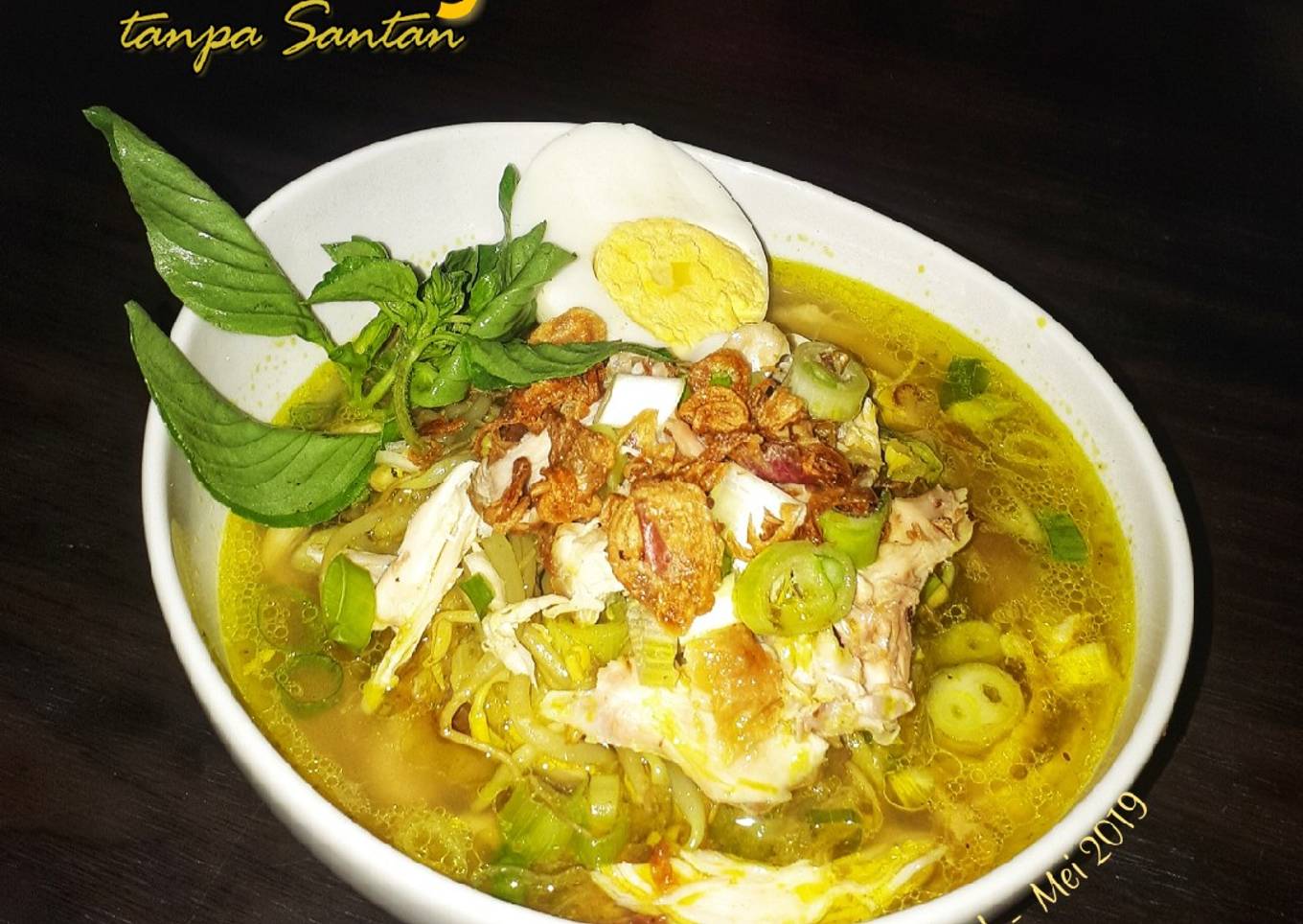 Soto Ayam Medan Tanpa Santan