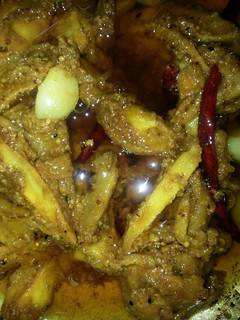 A picture of Mango Pickles/ Amer Achar.