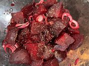 A picture of beet roots