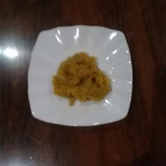 A picture of Mashed pumpkin.