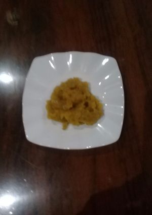A picture of Mashed pumpkin.