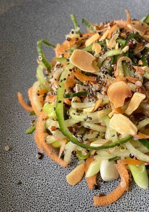 A picture of Ancient Grain Salad with Asian Dressing.