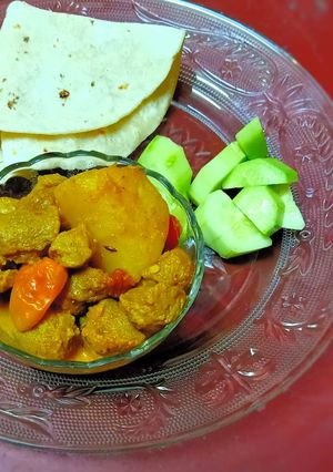 নিরামিষ সয়াবিন কারি (Niramish soyabean curry recipe in Bengali) রেসিপির প্রধান ছবি
