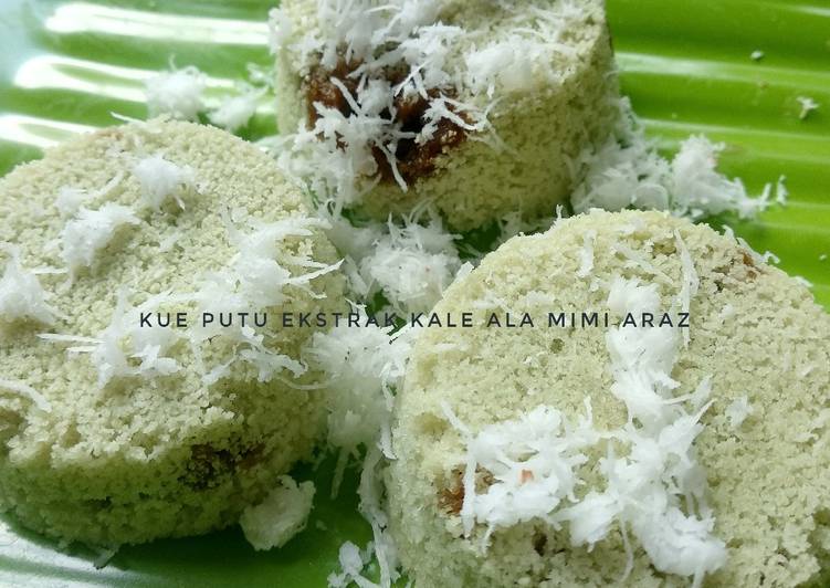 Kue Putu Ekstrak Kale