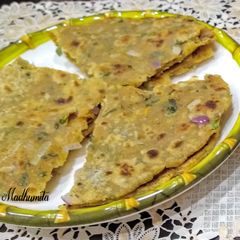 Methi, Carrot Paratha A picture of Methi, Carrot Paratha.