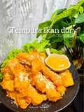 Tempura ikan dory sos keju