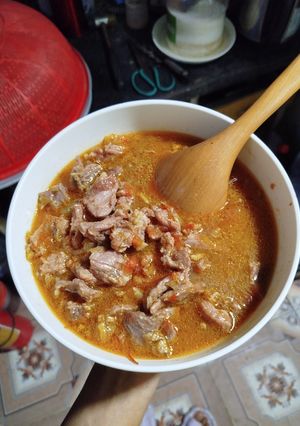 Hình của món Bò sốt vang.