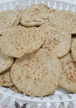 صورة لوصفة خبز الطاسة
