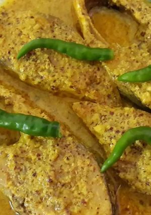 A picture of Doi Ilish (Hilsa with curd).