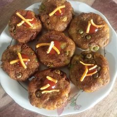 A picture of आलू हरी मटर की टिक्की.