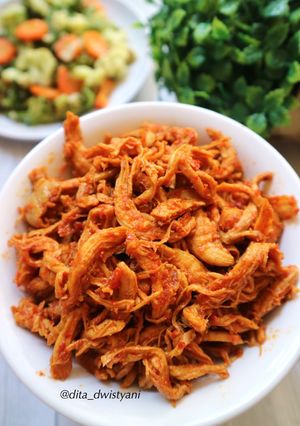 Foto resep Ayam suwir pedas