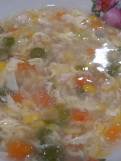 Foto resep Sup jagung ayam mpasi 8 bulan +