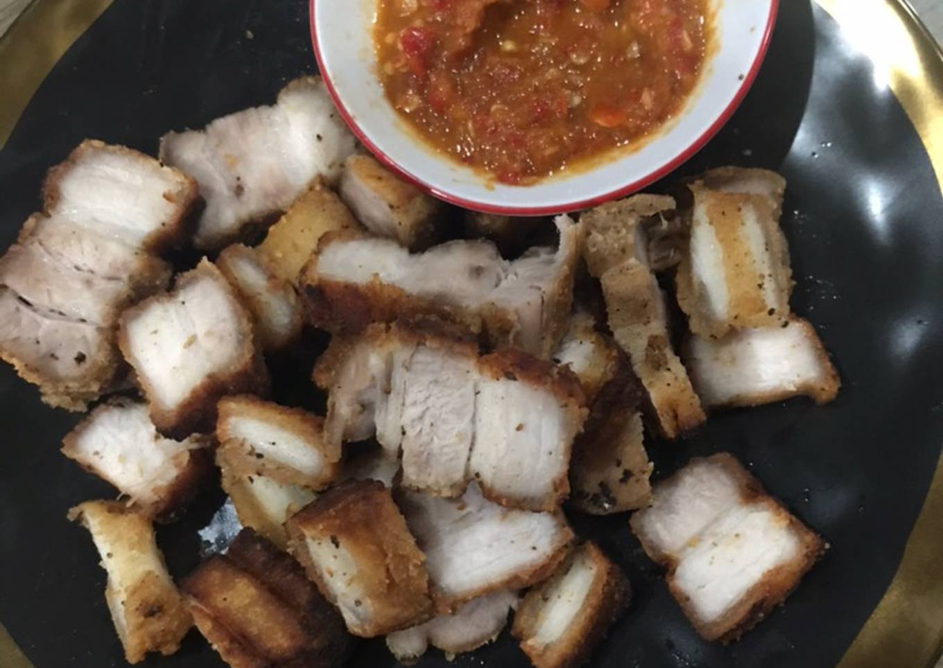 Crispy pork belly (Non Halal)