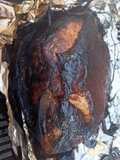 Pork roast (charcoal slowcook) (10-1/2hr 8.4lbs) vi wrap & rotary