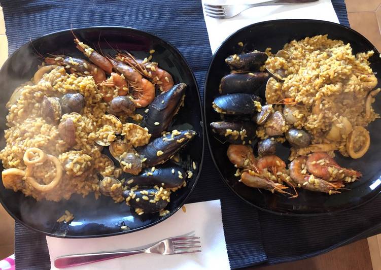 Paella de marisco