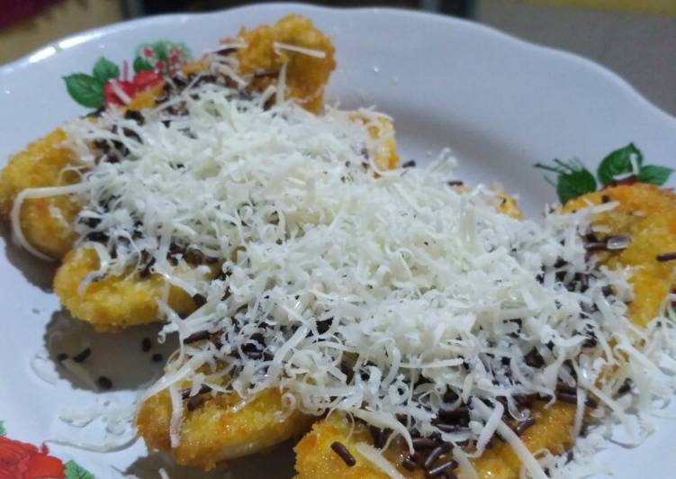 Pisang coklat keju