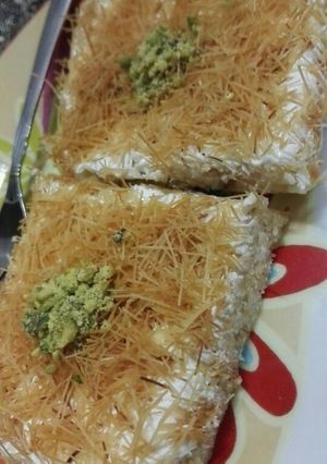 صورة لوصفة البسبوسة المحشية بالشعيرية