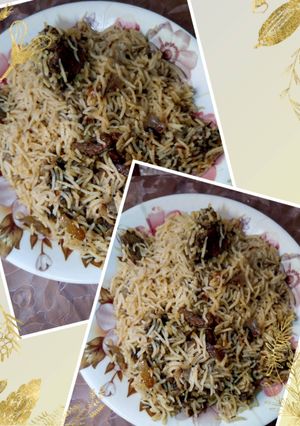 A picture of Palak Rice.