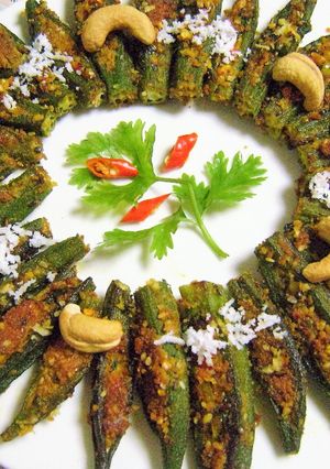 A picture of Bhindi Sambhariya.
