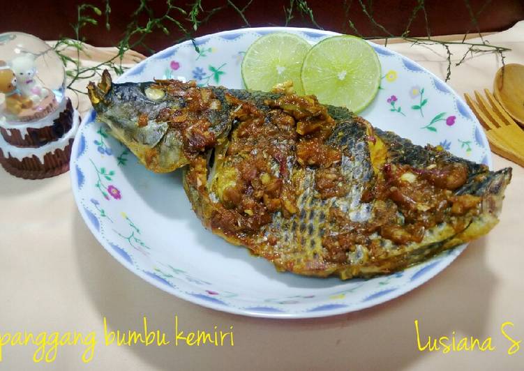 Resep Ikan Panggang Bumbu Kemiri Lezat