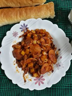 عکسی از دستور سوسیس بندری