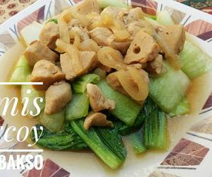 Resep Populer Tumis Pakcoy Ayam Bakso Enak Sederhana