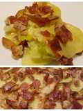 Potato and leek bake with a bacon crumb
