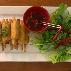 A picture of Prawns on Sugarcane (Chao Tom).