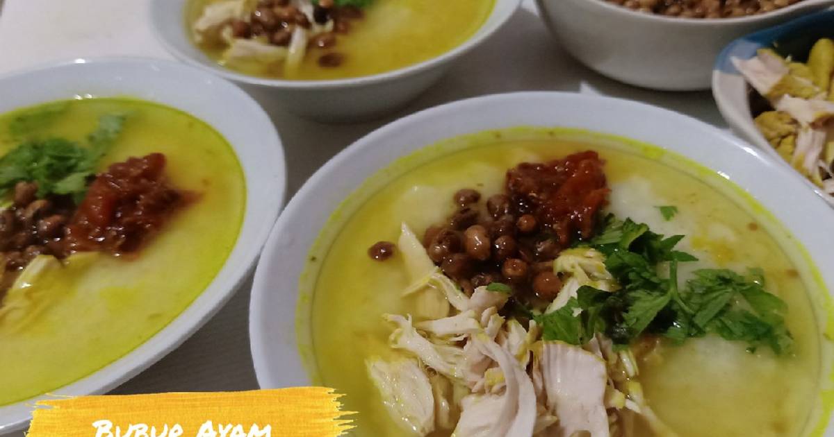 61 resep  bubur ayam kaya abang2  enak dan sederhana Cookpad