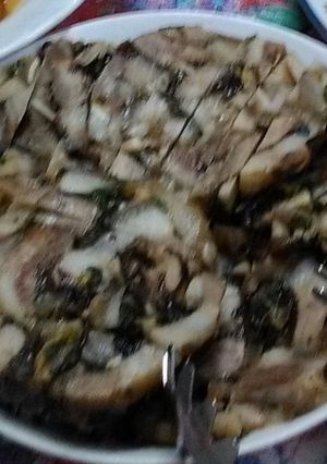 Hình của món GIÒ XÀO-Đậm đà ngày Tết.