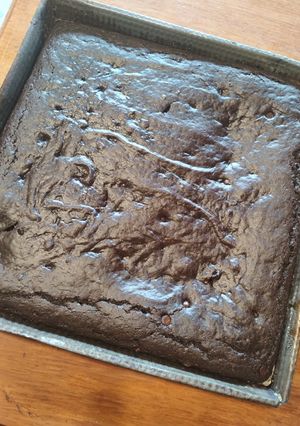 Una foto de Brownies sin huevo