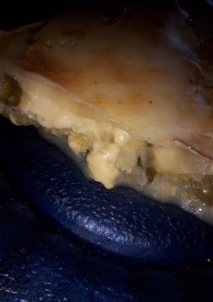 Una foto de Tarta de zapallito con cebolla