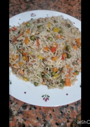 صورة لوصفة مخلوطة الدجاج و الأرز