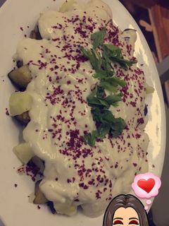 صورة لوصفة سلطه البطاطس والباذنجان