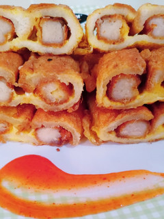 Foto resep Roti goreng chicken nugget