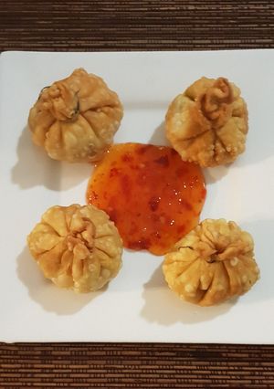 A picture of Ground beef and Cabbage pockets.