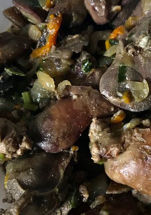 Gombás csirkemájragu recept fotója