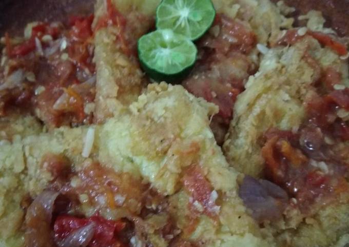 Resep Telur geprek crispy, Bikin Ngiler