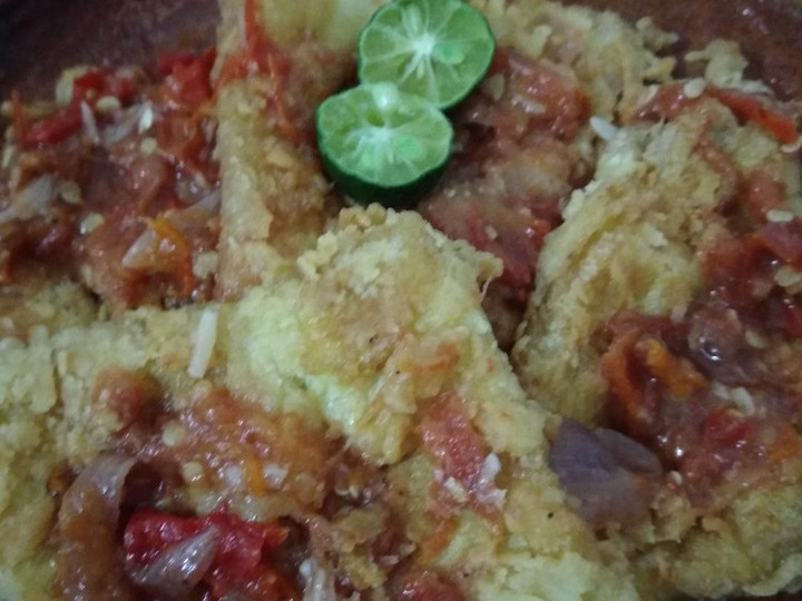 Resep Telur geprek crispy, Bikin Ngiler