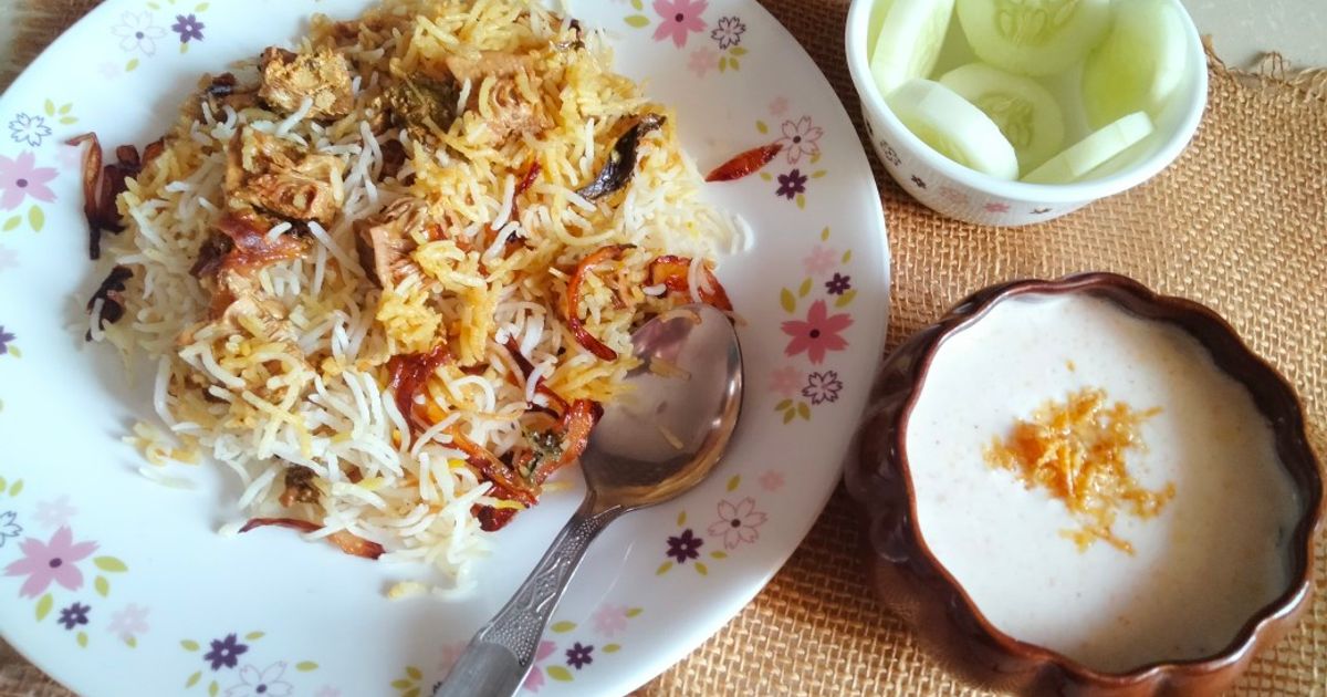 Jackfruit Biryani With Burani Raita Recipe by Kalpana Rai - Cookpad