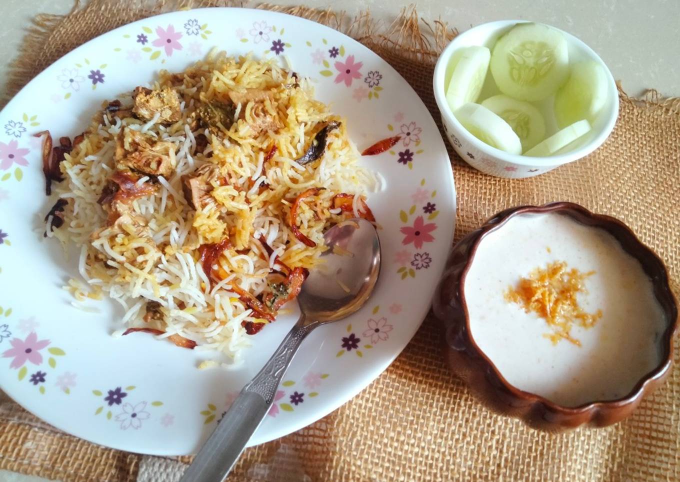 Jackfruit Biryani with Burani raita